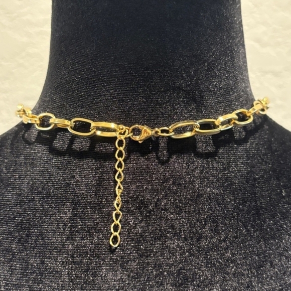 Authentic Louis Vuitton #322 Lock & Key Gold Brass w Short 15 " New Chain - Picture 6 of 9